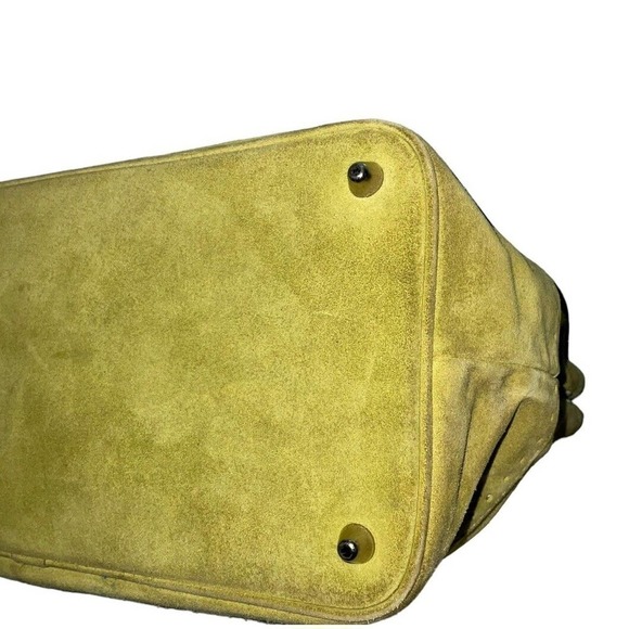 Coach Green and White Satchel - Picture 10 of 16